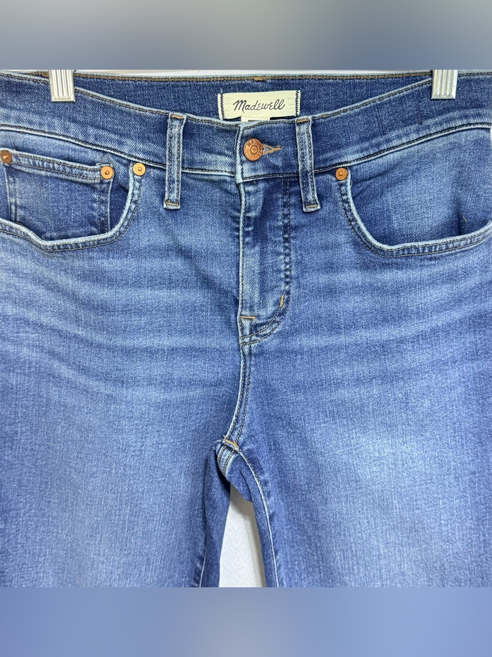 Madewell Mid-Rise Kick Out Cropped Flare Jeans 28P - Picture 3 of 8
